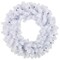 Northlight Pre-Lit Geneva Spruce Artificial Christmas Wreath - 24" - White - Blue Lights